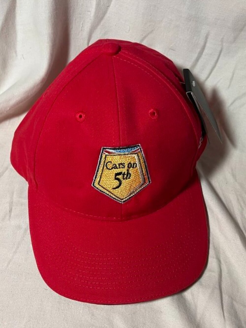 Cars on 5th Concours Naples Ferrari Logo Baseball Cap Hat Red Cotton New w/ Tags